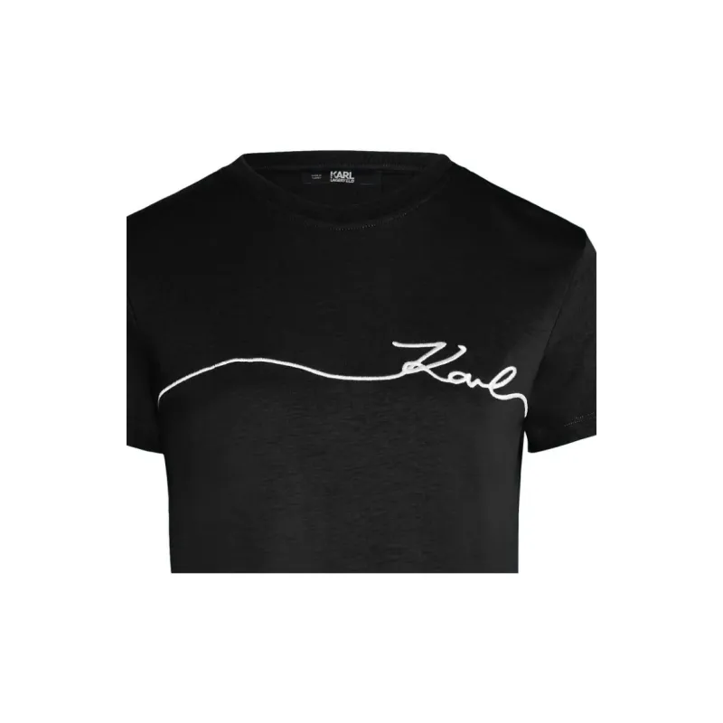 KARL LAGERFELD / Karl Lagerfeld Jeans Signature Organic cotton T shirt-5