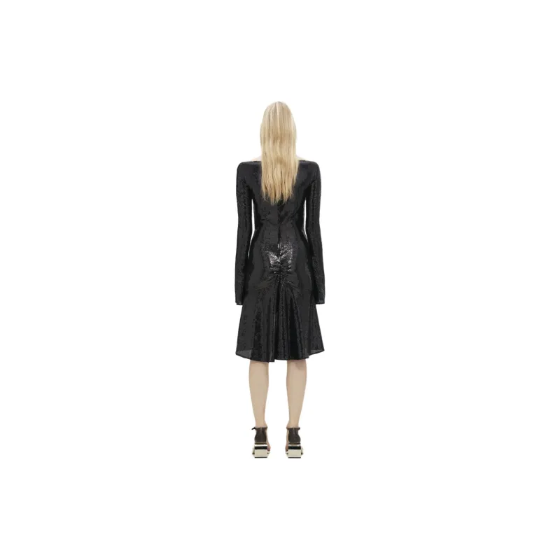 COURREGES Ellipse Glittered Dress-2