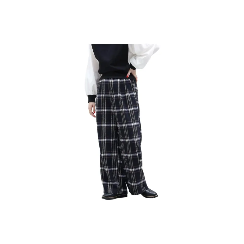 Beams Casual Pants Women's Marine Blue-5
