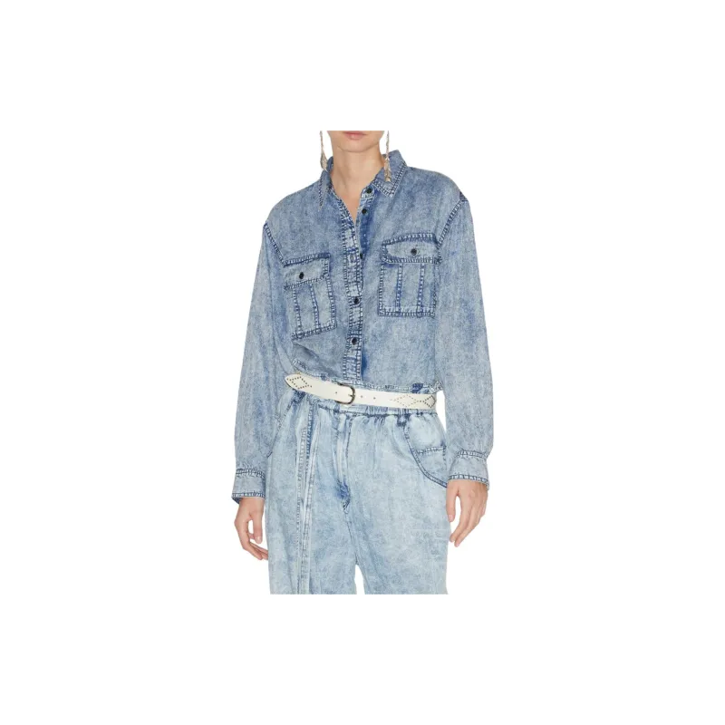 ISABEL MARANT ETOILE Tahisia Chambray Shirt-3