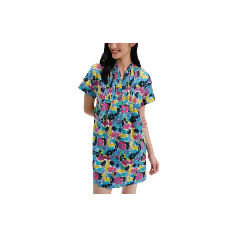 DVF Diane Von Furstenberg Short-Sleeved Dresses Women's Blue-4