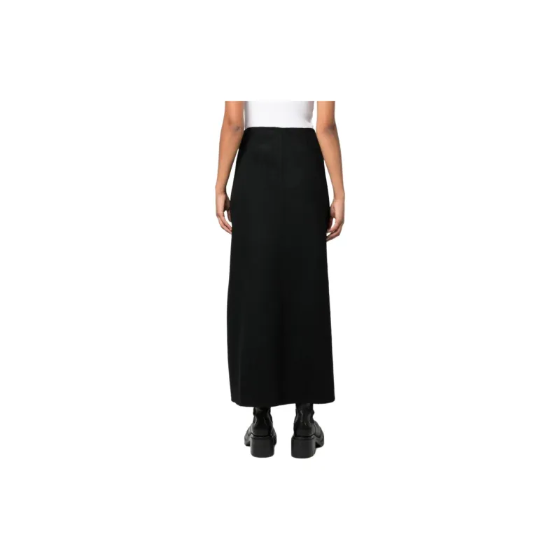 PAROSH Casual Long Skirt Women's Black-2