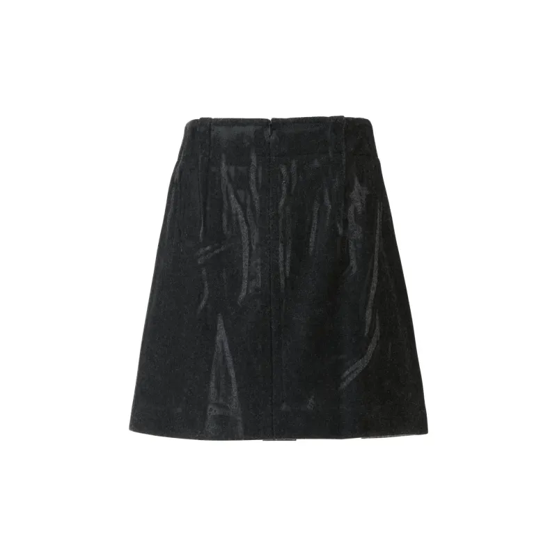 Onitsuka Tiger PRINTED WS SKIRT Casual Short Skirts Women's Dark Gray-1