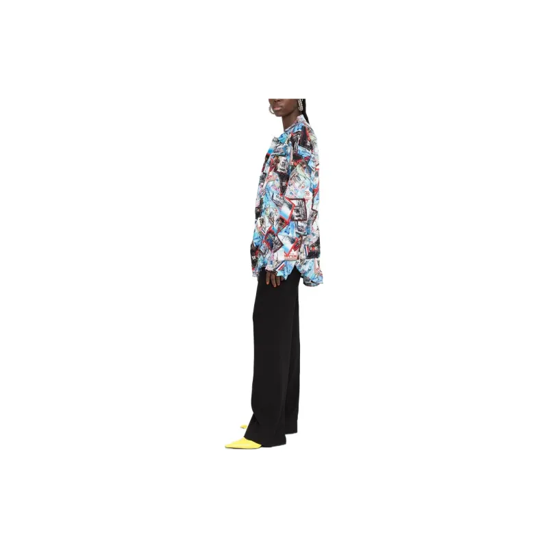 Balenciaga Shirts Women's Blue-3