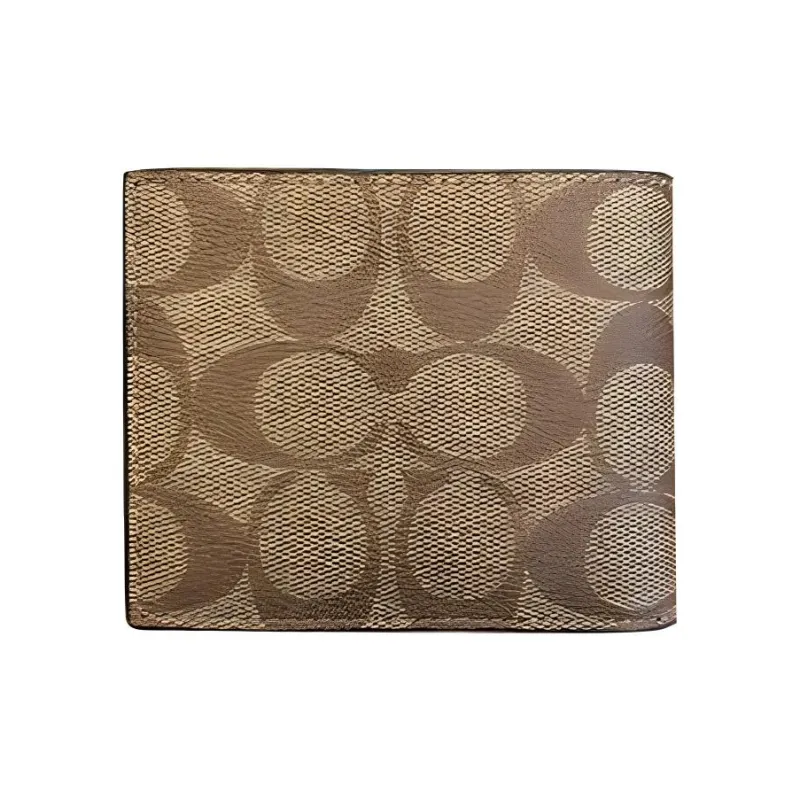 COACH X Vandal Gummy Bear Collaboration Billfold Wallet Canvas With Leather Canvas Bag Wallets Regular Men's Dark Khaki-2