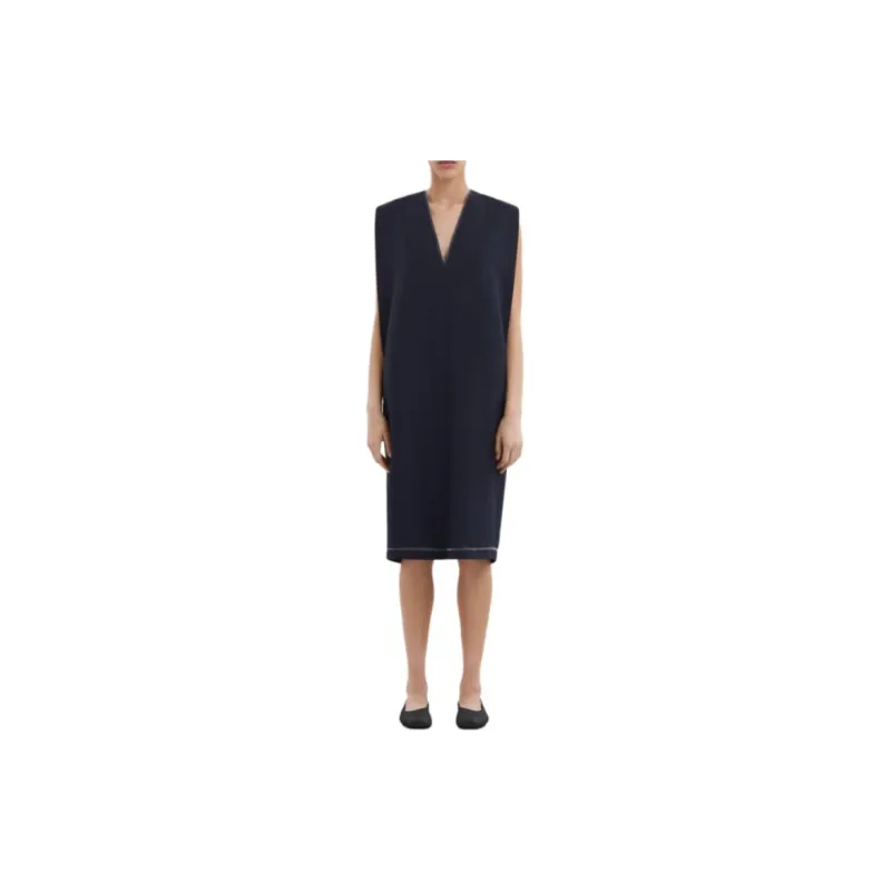 MARNI V Neck Sleeveless Midi Dress-3