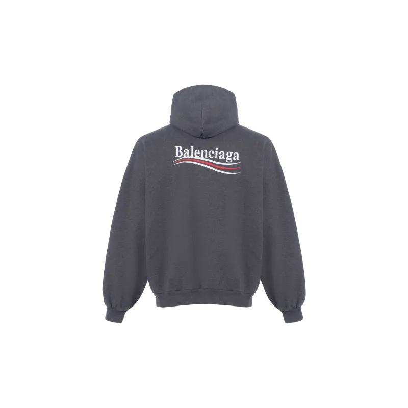 Balenciaga Logo Embroidered Hoodie-1
