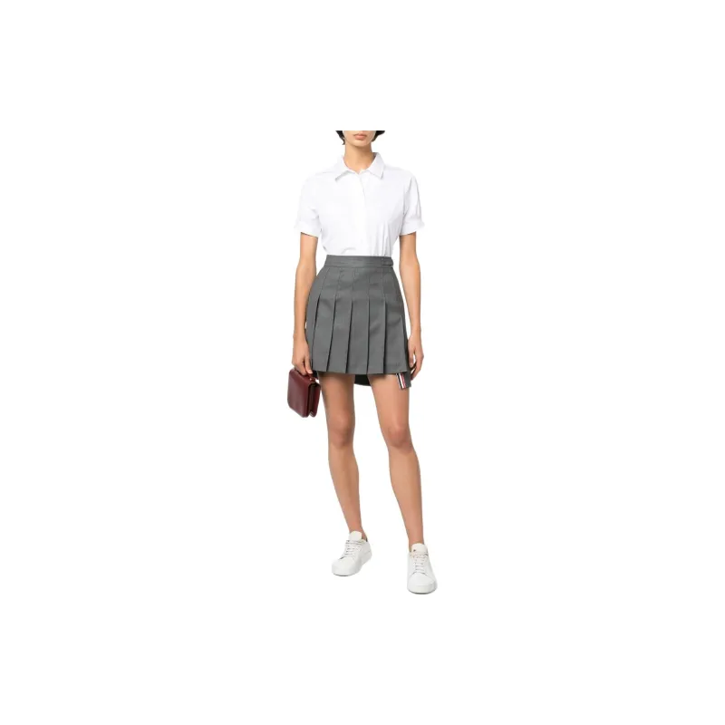 THOM BROWNE Short Sleeved Button Up Shirt-1
