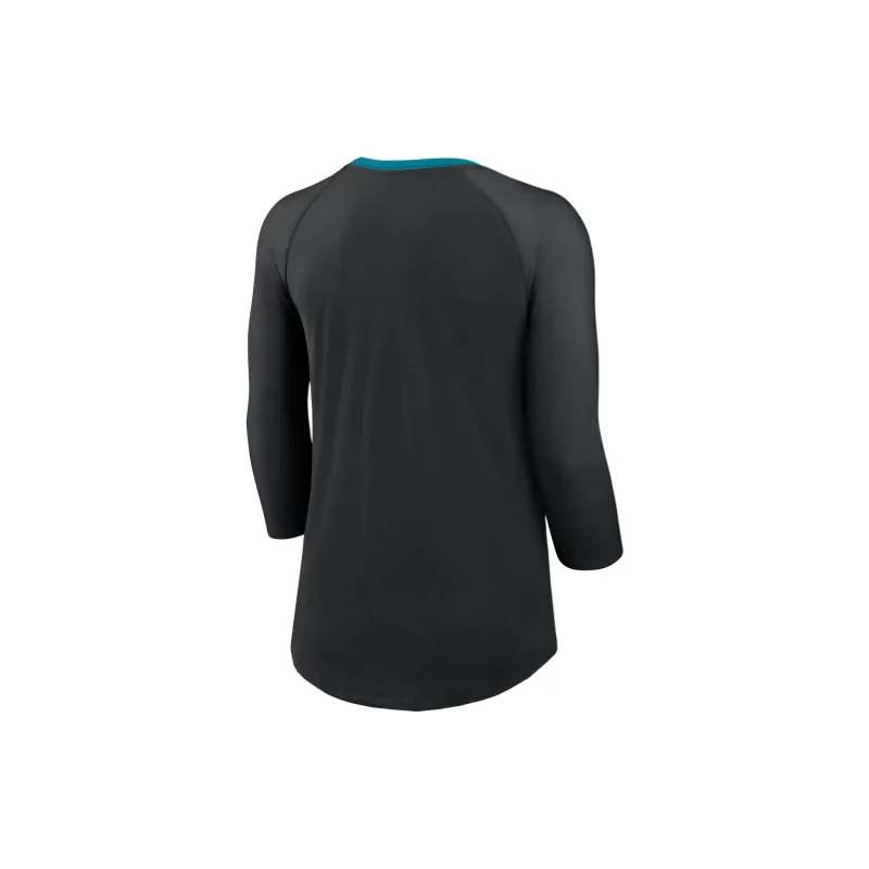 Nike Jacksonville Jaguars Women's Nike Nfl 3/4 Sleeve T Shirt-1