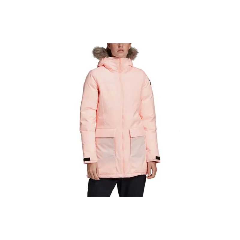 Adidas Parka Coats Women's Pink-2