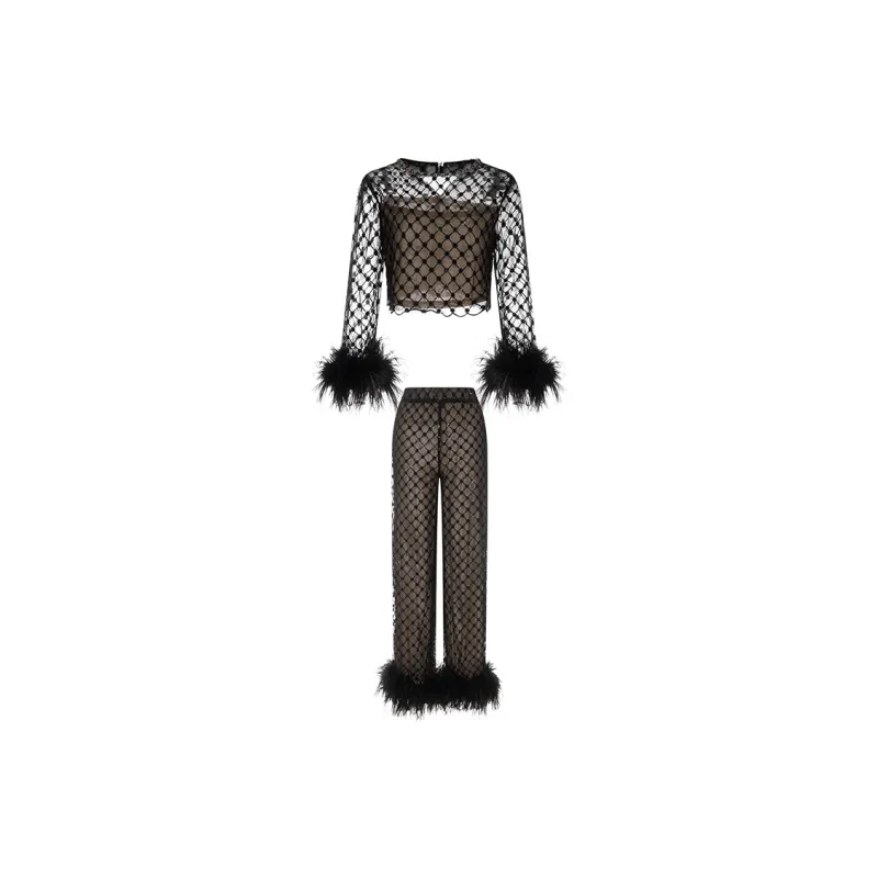 Wardrobes By Chen Casual Suit Women's Black-2