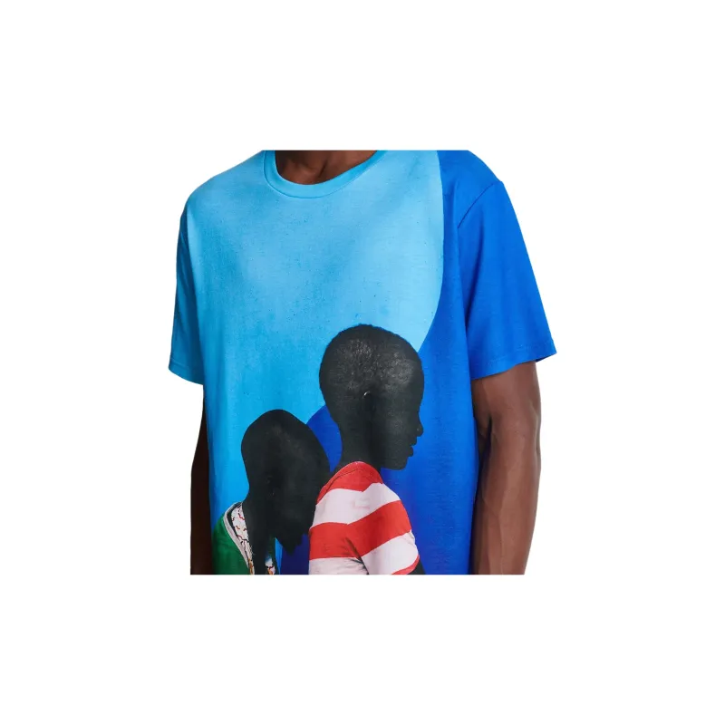 BALMAIN X Prince Gyasi Logo Detailed Round Neck T Shirt-5