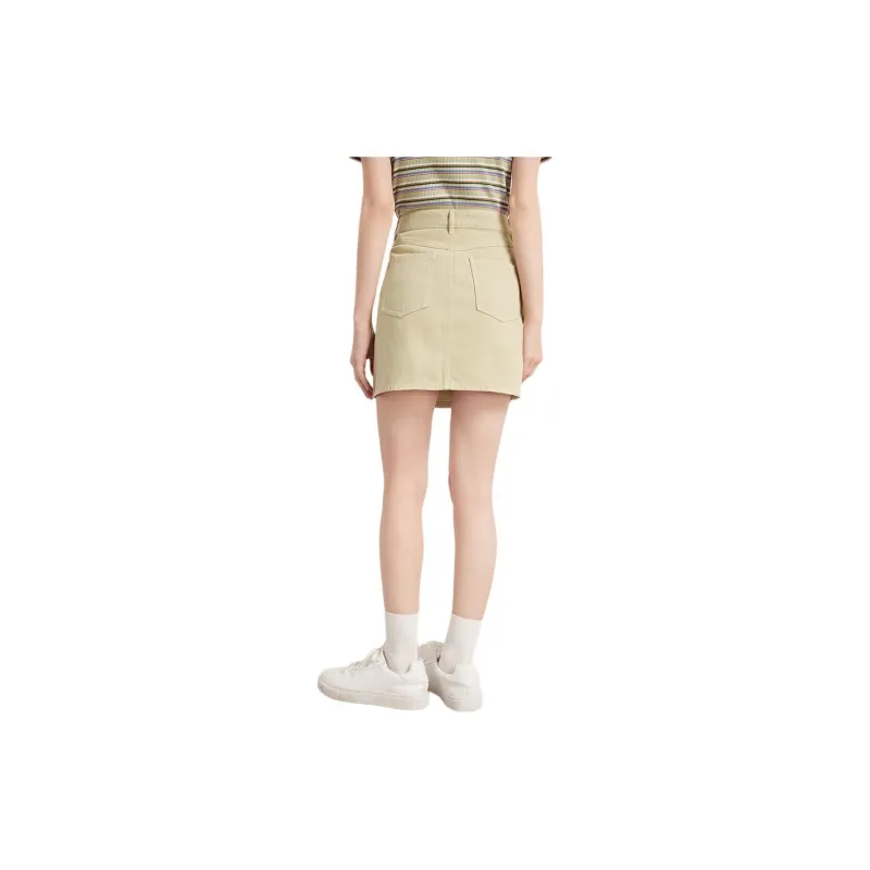 Hush Puppies Denim Short Skirts Women's Honey-2