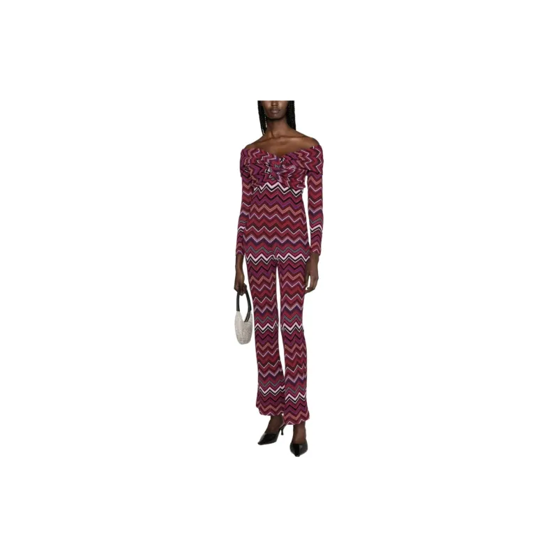 MISSONI Zigzag Woven Knitted Jumpsuit-3