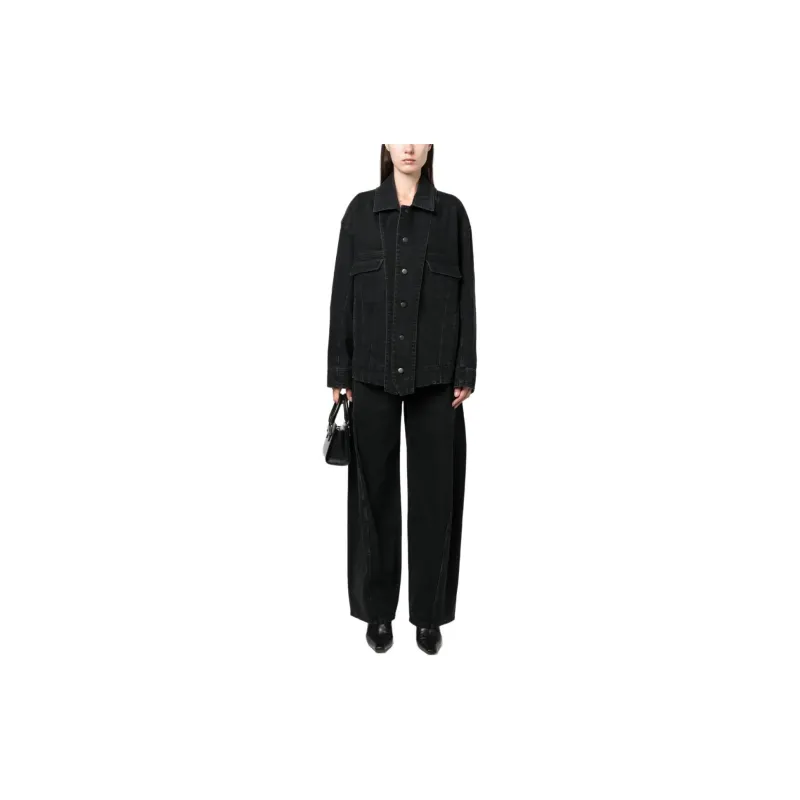TIBI Jackets Coats Women's Obsidian Black Color-1