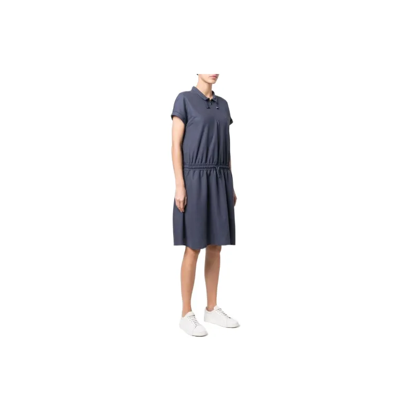 EMPORIO ARMANI Short Sleeved Dresses Women's Navy Blue-5