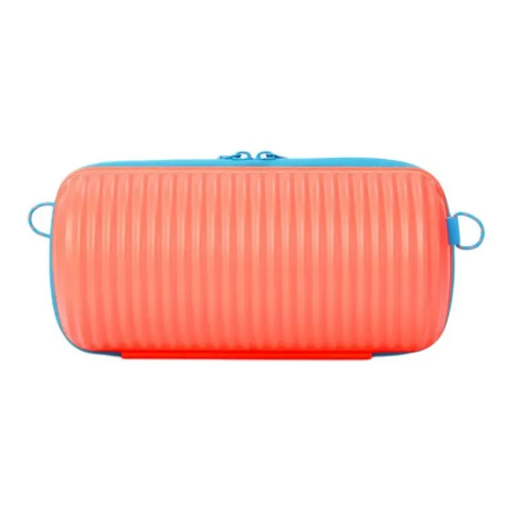 AMERICAN TOURISTER Polycarbonate Cylinder Bag, Shoulder Bag, Crossbody Bag Unisex Coral & Blue-3