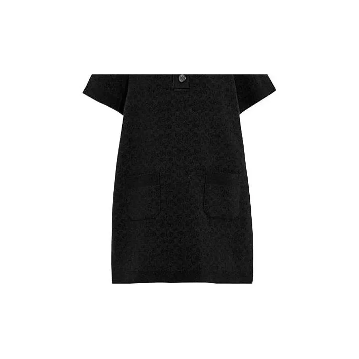 COACH SS23 Short Sleeved Dress Women's Black-4