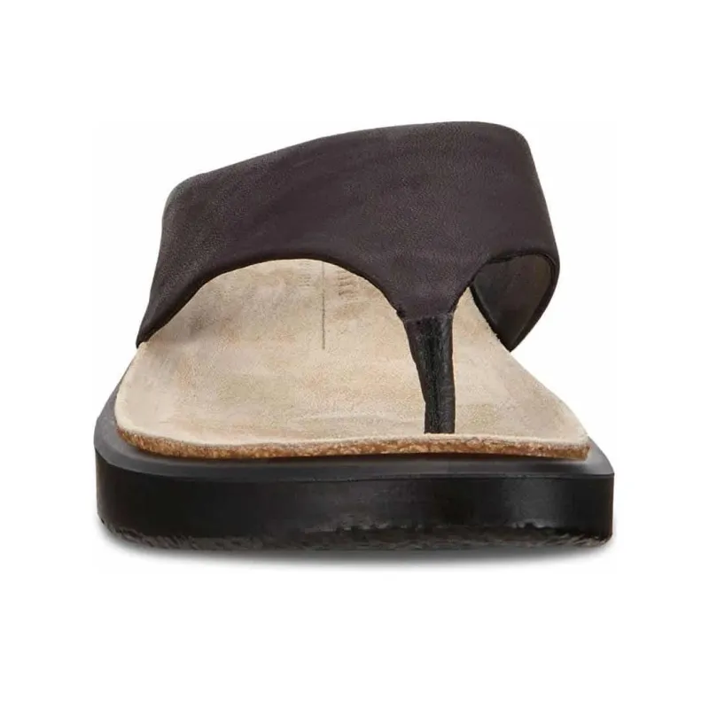 Ecco Abrasion-Resistant Flip Flops Women's Dark Brown-3
