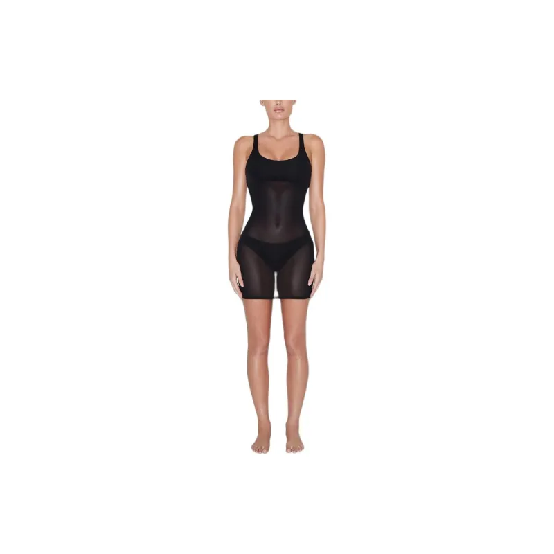 Khy SS24 DROP 008 Mesh Swim Mini Dress Swim Dresses & Skirts Women's Black-2