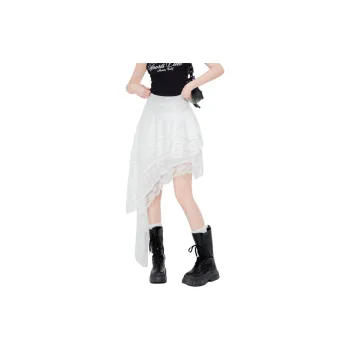 ZAVK Casual Long Skirt Women's Crystal White