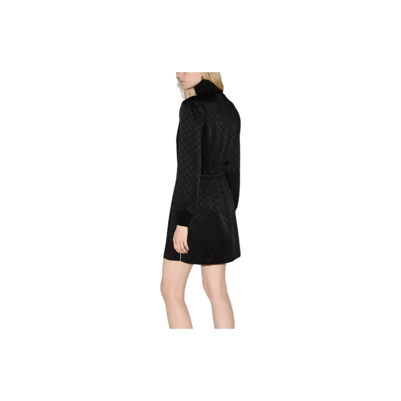GUCCI Monogrammed Drawstring Dress-3