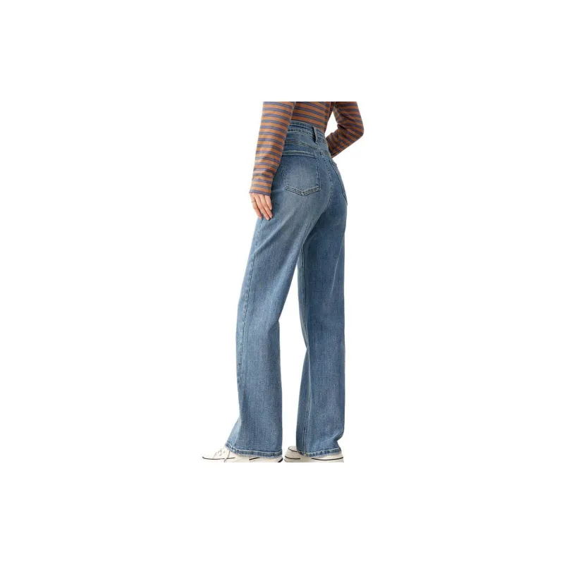 OUNIXUE Jeans Women's Blue-2