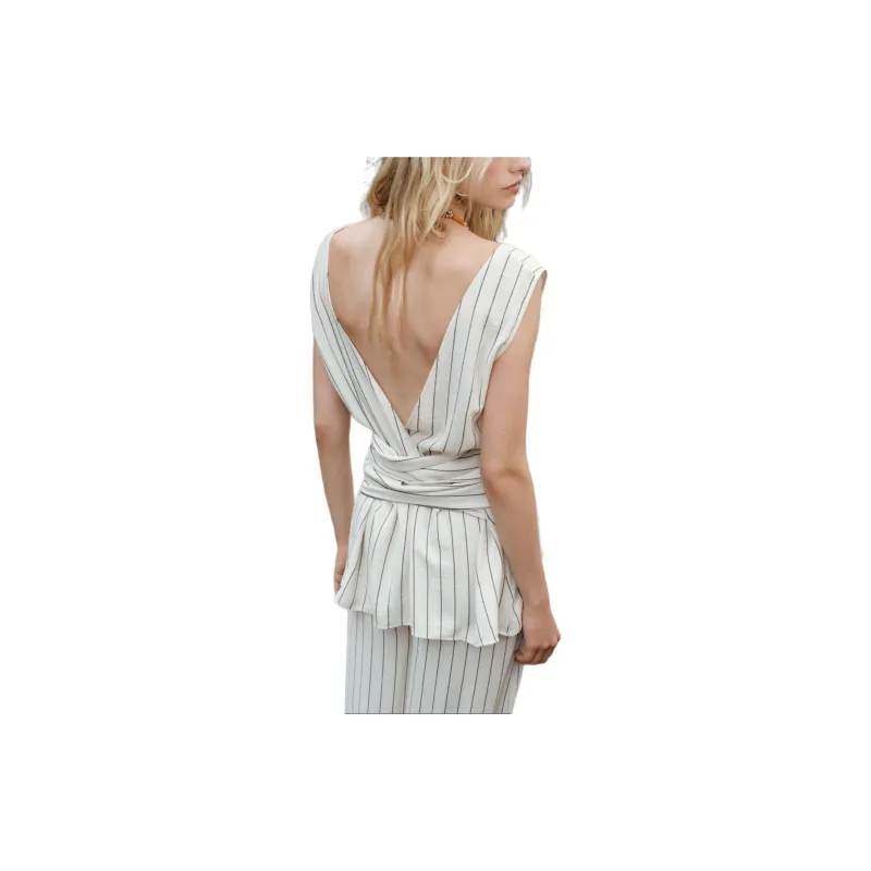 ZARA Tank Tops Women's Stripes-3