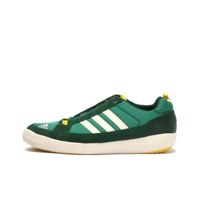 Adidas Boat Lace DLX Anti-Slip Wear-Resistant Low-Top Outdoor Shoes Unisex Green-0
