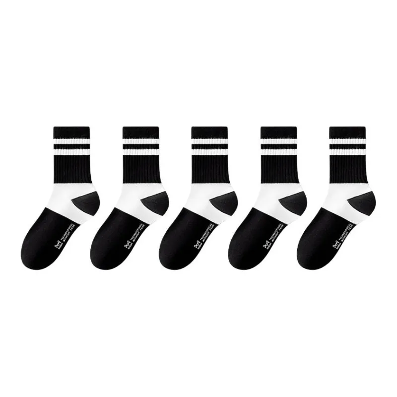 MIIOW Mid Calf Socks Unisex 5 Pack-10