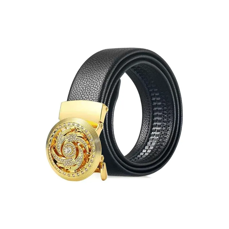 NOME Elegant Business Leather Belts Unisex Width  3.8cm-1