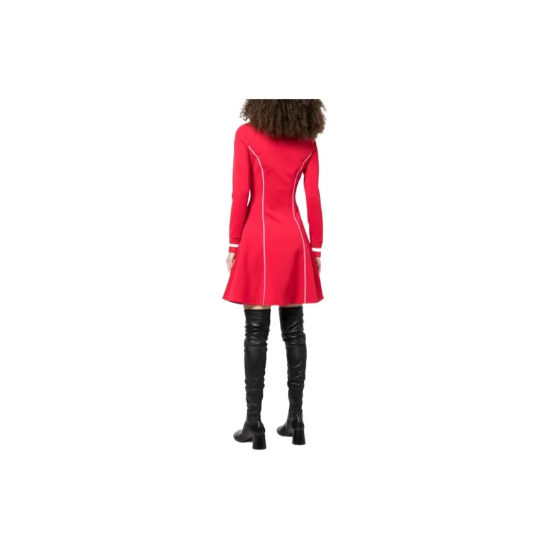 PALM ANGELS Long-Sleeved Dresses Women's Red-1