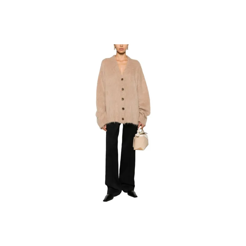UMA WANG V-Neck Knitted Cardigan-1