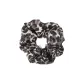 Gray Leopard Print Hair Tie (Foam Filled, 3D Effect)