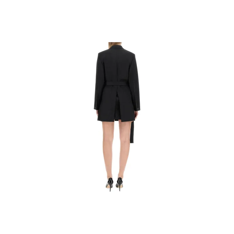 Victoria Beckham Double Breasted Long Sleeved Mini Dress-2