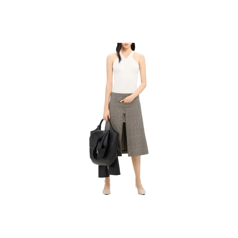 Courrèges Criss Cross 90s Rib Tank Top 'Heritage White'-1
