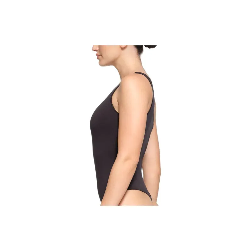 SKIMS ESSENTIAL ONE SHOULDER BODYSUIT Bodysuits Women's ONYX/Onyx-3