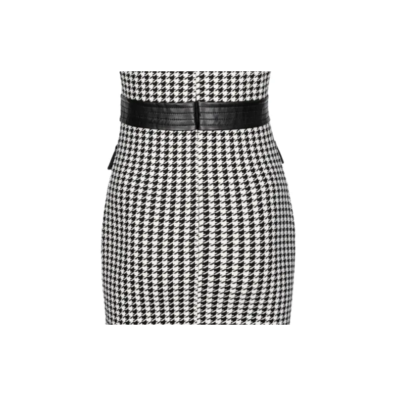 PINKO FW23 Sleeveless Dress Women's Black-3