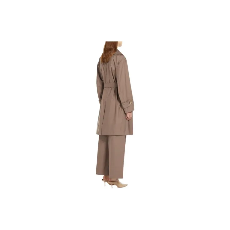 MAXMARA THE CUBE Vtrench Collection Trench Coat In Water-resistant Cotton Twill Coats Women's Camel-2