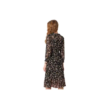 FENHONGMALI Long-Sleeved Dresses Women's