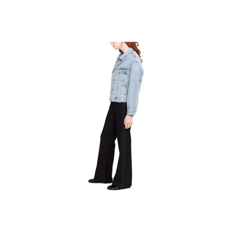 AGOLDE Buttoned Long-Sleeved Denim Jacket-3