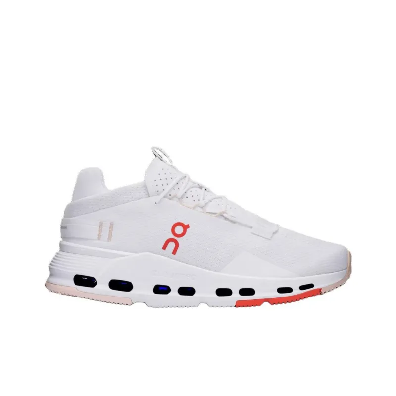 On Cloudnova 2 Anti Slip Wear Resistant Low Top Running Shoes Women's White-1