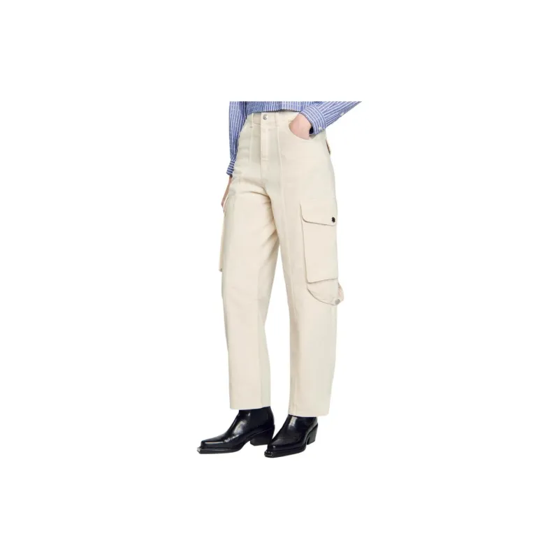 Sandro High-rise Cargo Jeans-1