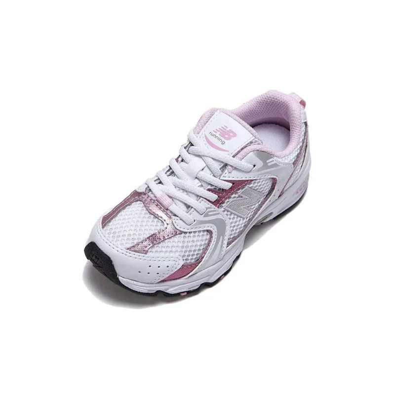 New Balance NB 530 Abrasion Resistant Shock Absorbers Low Top Kids' Running Shoes Silver Purple Kids'-2