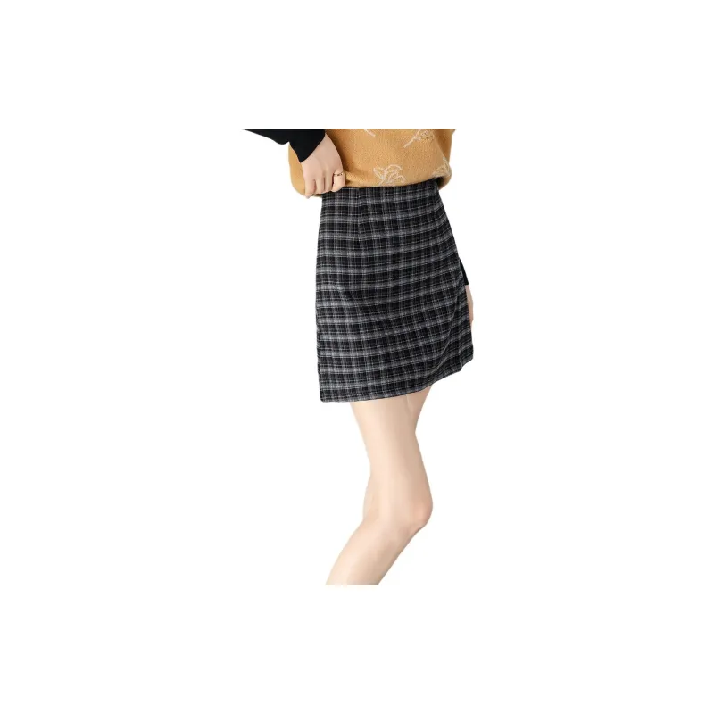 TERRE BLEUE Casual Short Skirts Women's Black Gray Color-1