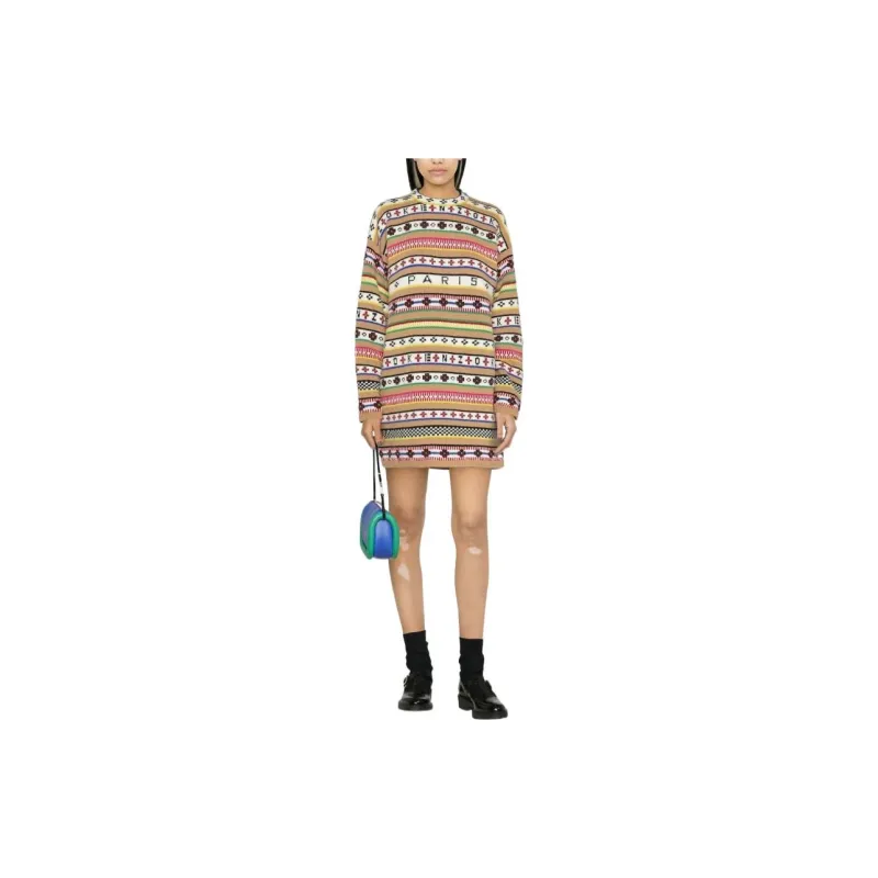 KENZO Intarsia knit Jumper Dress-1