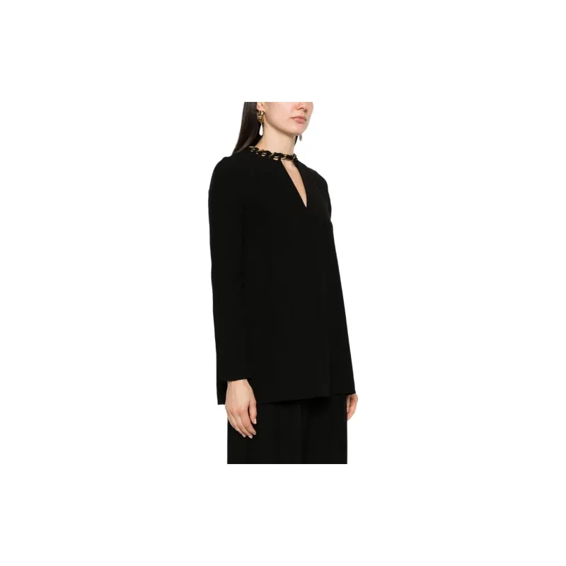 Zimmermann Chain-detailed Long Sleeve Blouse-3