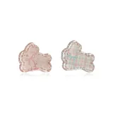 Rabbit Hair Clip-Pink Bow Ties Rabbit+Plaid Rabbit