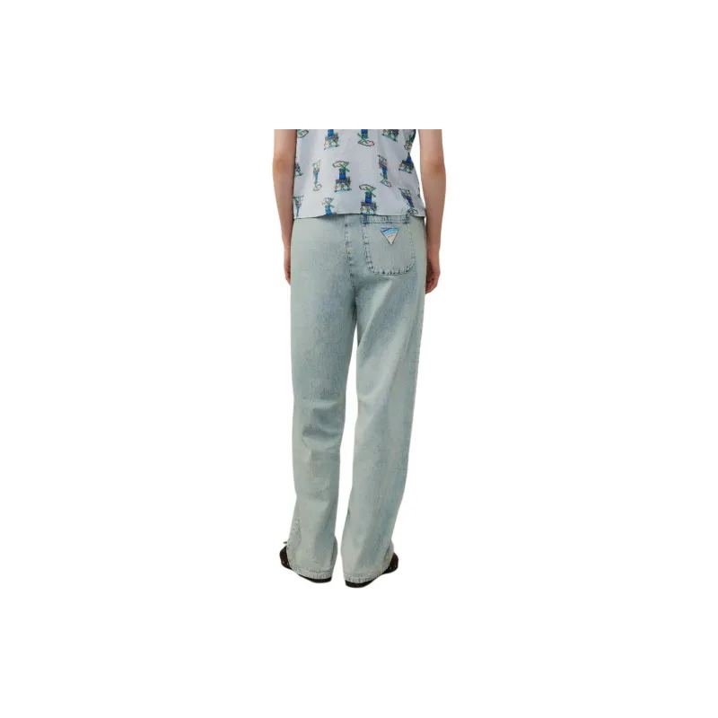 AMERICAN VINTAGE A.M SS24 PANTALON FEMME BESOBAY Jeans Women's Dirty Blue-4