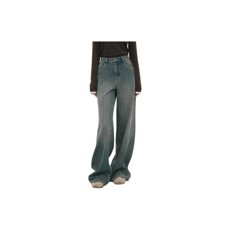 Orange Desire Jeans Women's Distressed Medium Blue-1